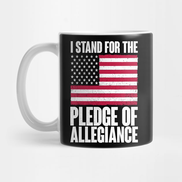 I Stand For The Pledge Of Allegiance - USA America by fromherotozero